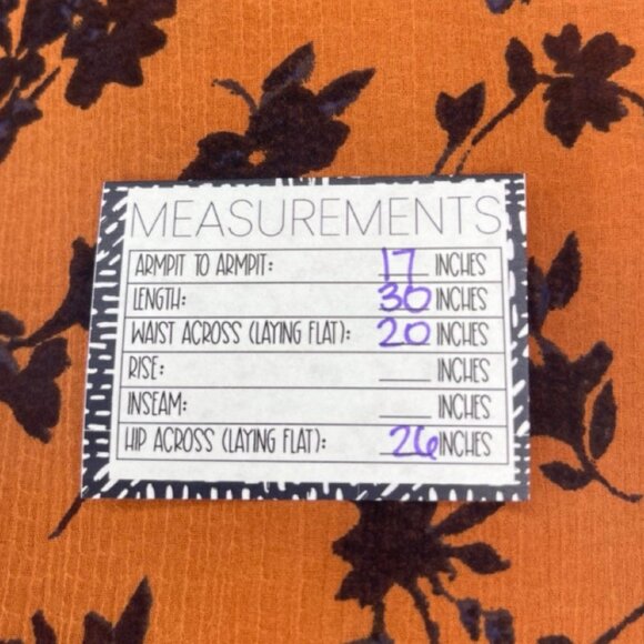 KIMCHI BLUE | Rust Orange Long Sleeve Floral Above the Knee Shift Dress | Size S - Picture 13 of 14